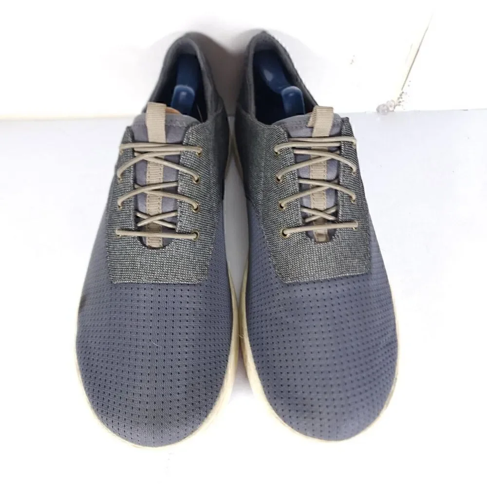 OluKai Men's Nohea Moku US 10 Gray Lace Up Flats Loafer Sneakers Shoes